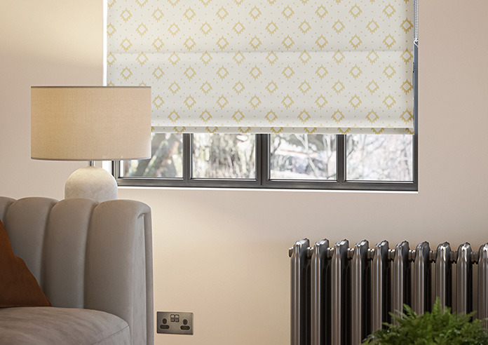 Huaraz Velvet, Beige - Roman Blind - Image 5